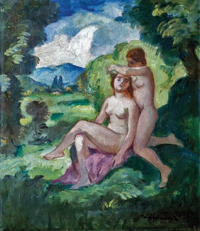 Girls on the Riverside by Bela Ivanyi Grunwald